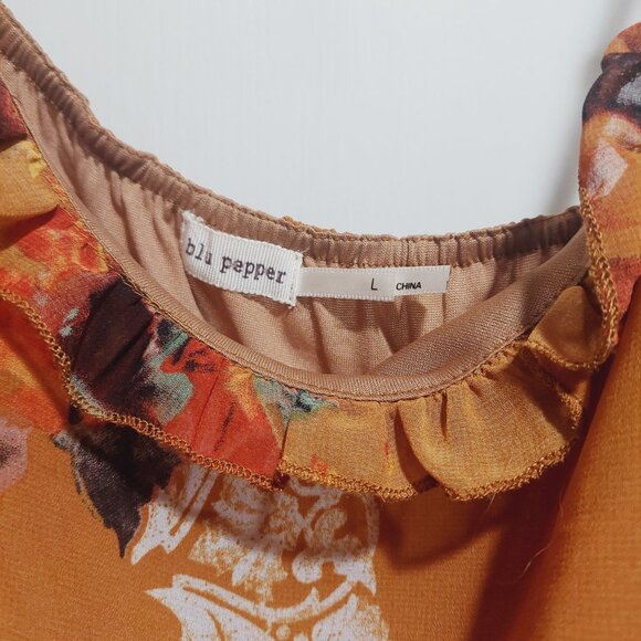 Blu Pepper Dresses & Skirts - Multicolored Blu Pepper Sun Dress Sz L